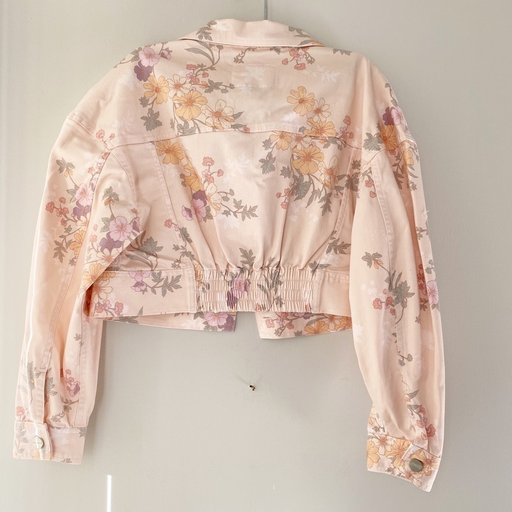 Sanctuary‎ Cropped Floral Denim Jacket Swifty - Picture 8 of 8